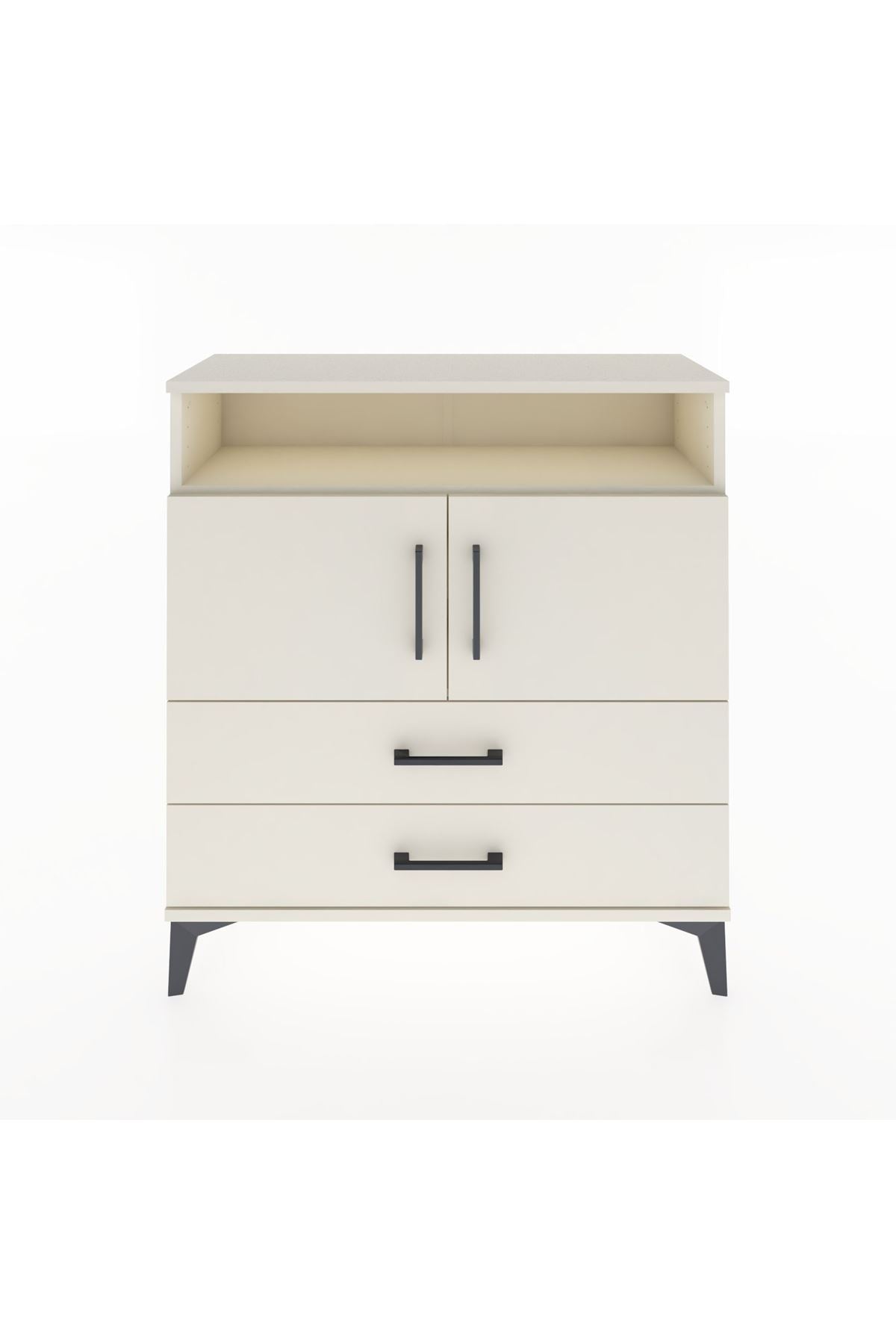 Arges Şifonyer 3 Raflı 2 Çekmeceli 2 Kapaklı 88x30x96 Aytaşı-Aytaşı