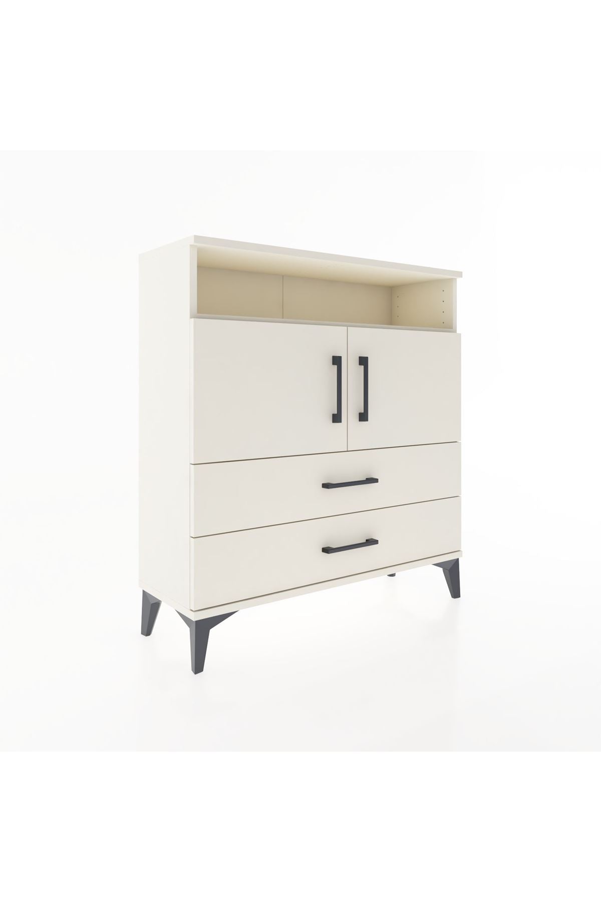 Arges Şifonyer 3 Raflı 2 Çekmeceli 2 Kapaklı 88x30x96 Aytaşı-Aytaşı