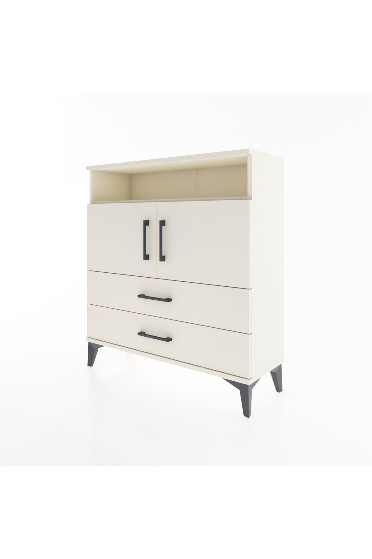 Arges Şifonyer 3 Raflı 2 Çekmeceli 2 Kapaklı 88x30x96 Aytaşı-Aytaşı