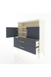 Arges Şifonyer 3 Raflı 2 Çekmeceli 2 Kapaklı 88x30x96 Aytaşı-Antrasit