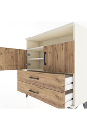 Arges Şifonyer 3 Raflı 2 Çekmeceli 2 Kapaklı 88x30x96 Aytaşı-Çam