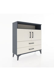 Arges Şifonyer 3 Raflı 2 Çekmeceli 2 Kapaklı 88x30x96 Antrasit-Aytaşı