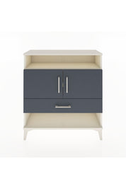 Arges Şifonyer 3 Raflı Tek Çekmeceli 2 Kapaklı 88x30x96 Aytaşı-Antrasit