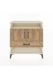 Arges Şifonyer 3 Raflı Tek Çekmeceli 2 Kapaklı 88x30x96 Aytaşı-Çam