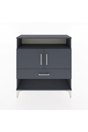 Arges Şifonyer 3 Raflı Tek Çekmeceli 2 Kapaklı 88x30x96 Antrasit-Antrasit