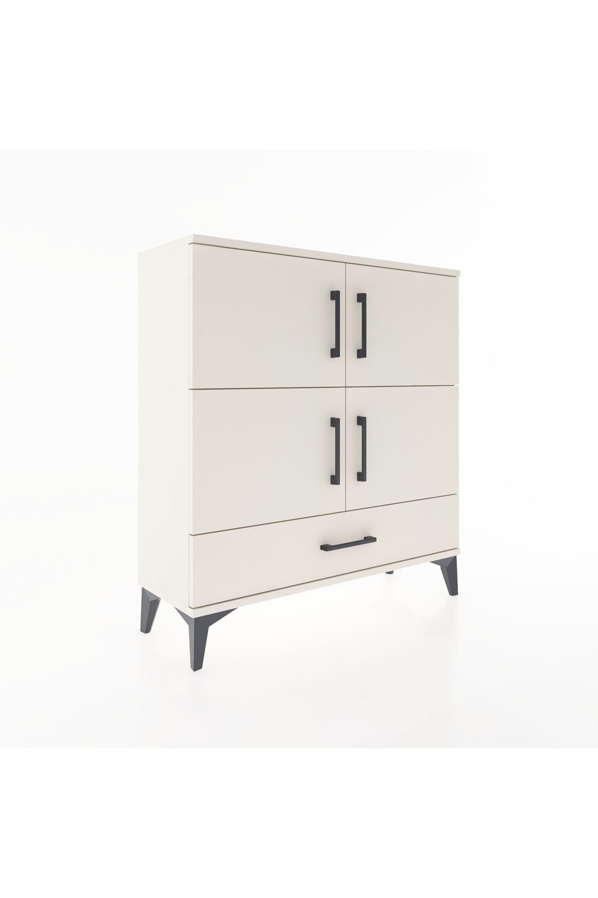 Arges Şifonyer 4 Raflı Tek Çekmeceli 4 Kapaklı 88x30x96 Aytaşı-Aytaşı