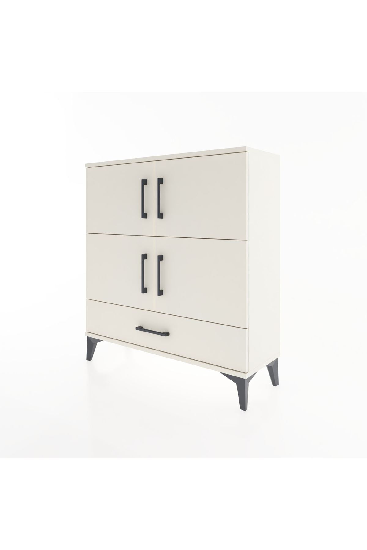 Arges Şifonyer 4 Raflı Tek Çekmeceli 4 Kapaklı 88x30x96 Aytaşı-Aytaşı