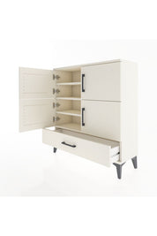 Arges Şifonyer 4 Raflı Tek Çekmeceli 4 Kapaklı 88x30x96 Aytaşı-Aytaşı