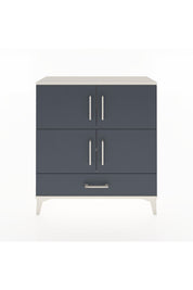 Arges Şifonyer 4 Raflı Tek Çekmeceli 4 Kapaklı 88x30x96 Aytaşı-Antrasit