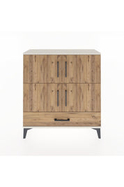 Arges Şifonyer 4 Raflı Tek Çekmeceli 4 Kapaklı 88x30x96 Aytaşı-Çam