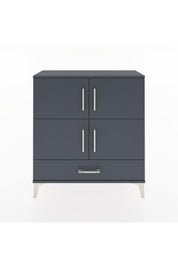 Arges Şifonyer 4 Raflı Tek Çekmeceli 4 Kapaklı 88x30x96 Antrasit-Antrasit