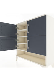 Arges Şifonyer 4 Raflı 4 Kapaklı 88x30x96 Aytaşı-Antrasit