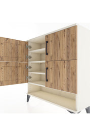 Arges Şifonyer 4 Raflı 4 Kapaklı 88x30x96 Aytaşı-Çam