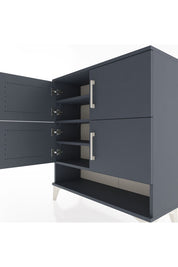 Arges Şifonyer 4 Raflı 4 Kapaklı 88x30x96 Antrasit-Antrasit