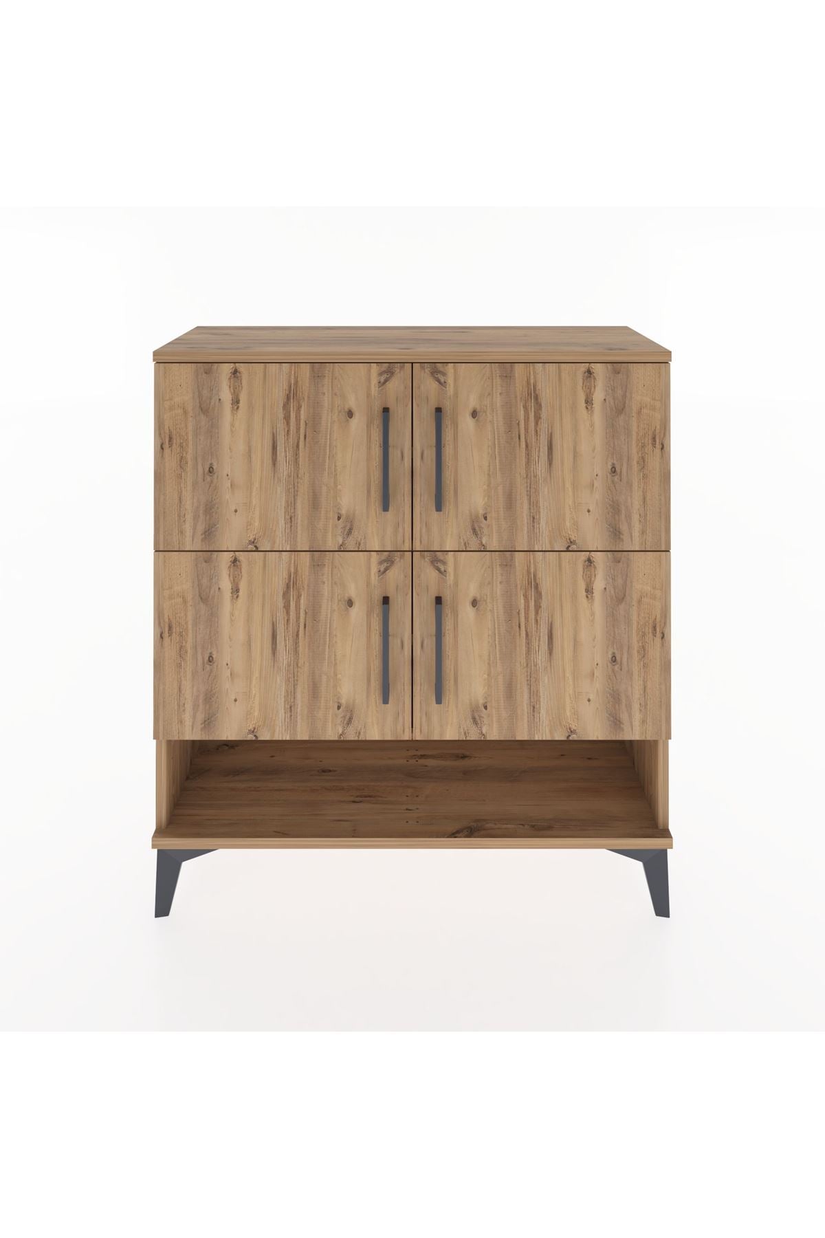 Arges Şifonyer 4 Raflı 4 Kapaklı 88x30x96 Çam-Çam