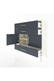 Arges Şifonyer 2 Raflı 3 Çekmeceli 2 Kapaklı 88x30x96 Aytaşı-Antrasit