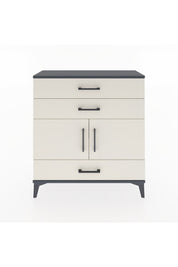 Arges Şifonyer 2 Raflı 3 Çekmeceli 2 Kapaklı 88x30x96 Antrasit-Aytaşı