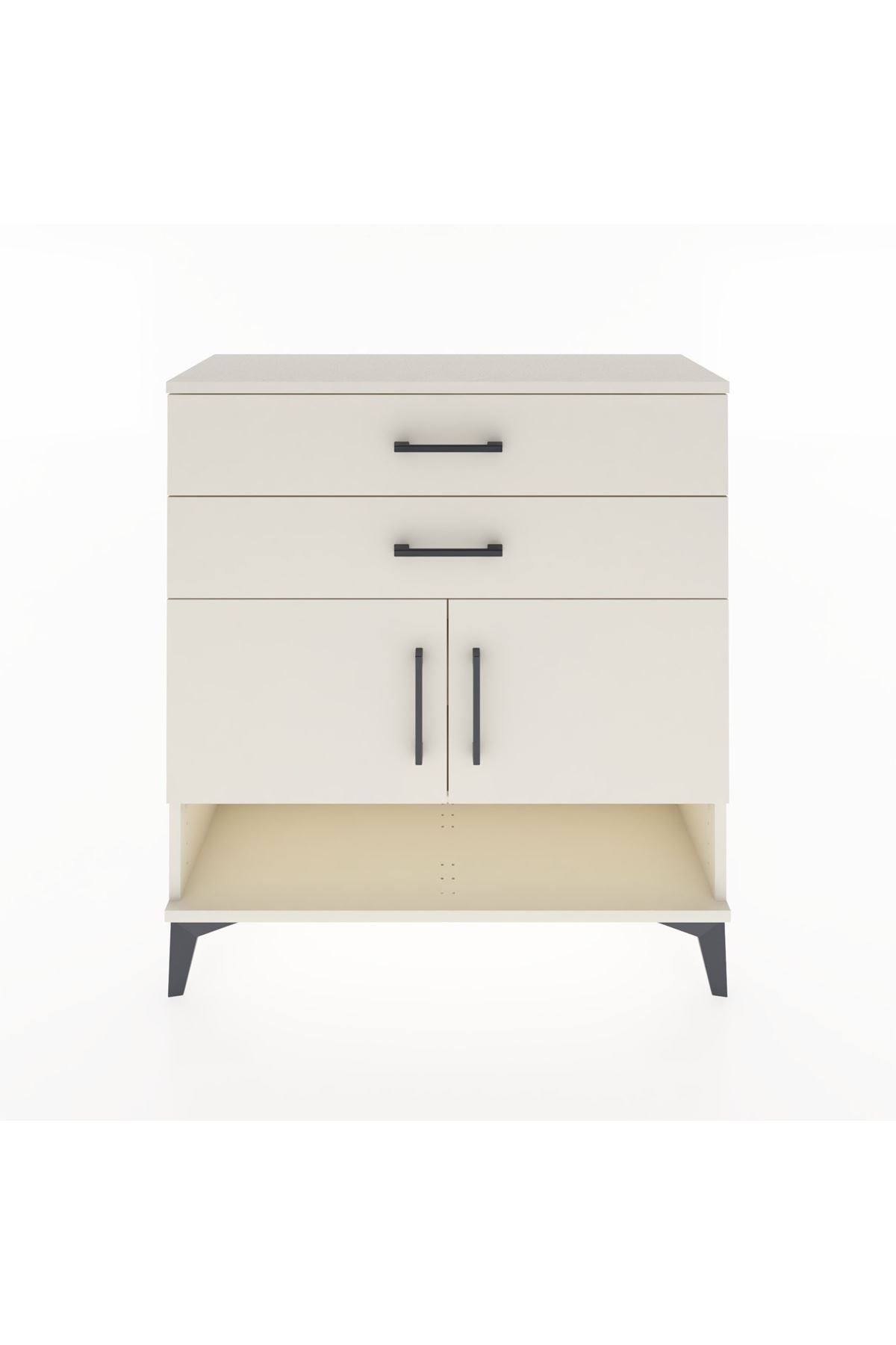 Arges Şifonyer 2 Raflı 2 Çekmeceli 2 Kapaklı 88x30x96 Aytaşı-Aytaşı