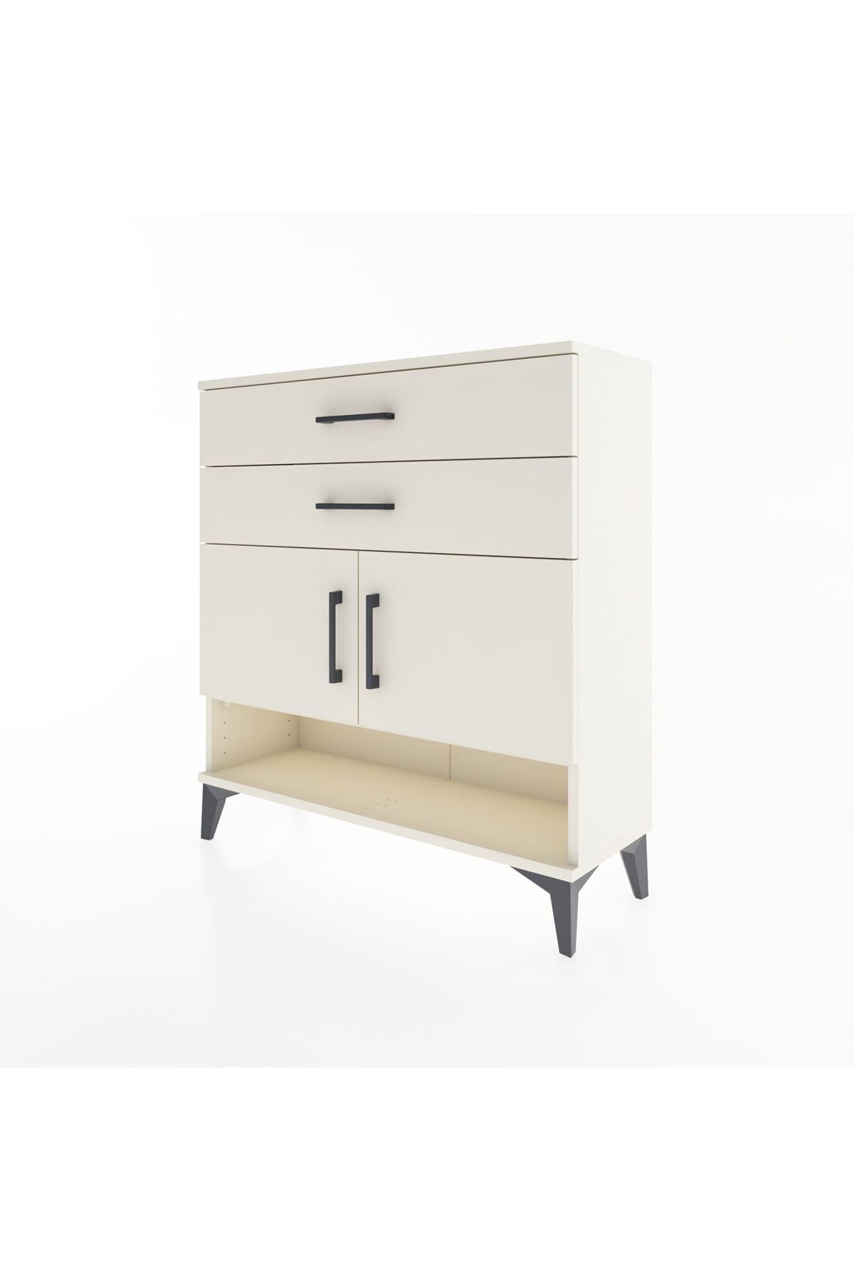 Arges Şifonyer 2 Raflı 2 Çekmeceli 2 Kapaklı 88x30x96 Aytaşı-Aytaşı