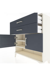 Arges Şifonyer 2 Raflı 2 Çekmeceli 2 Kapaklı 88x30x96 Aytaşı-Antrasit