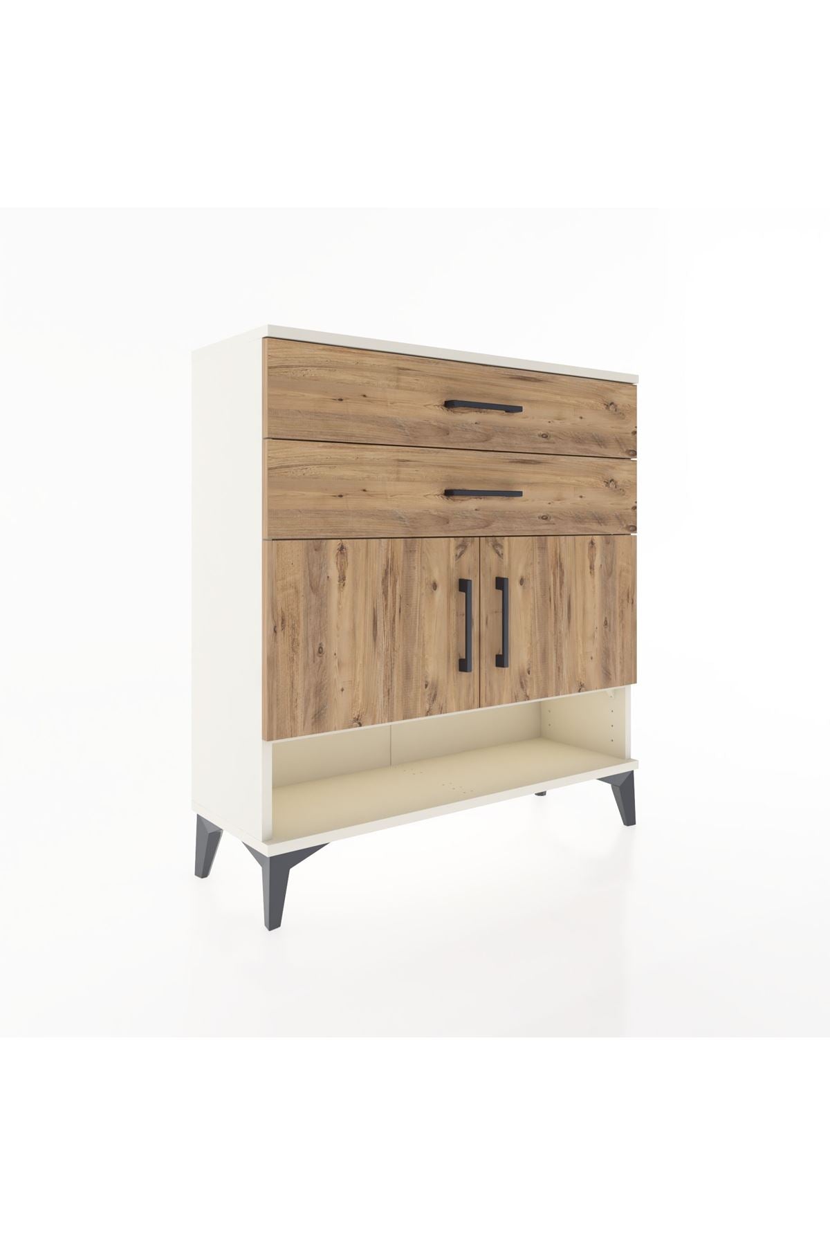 Arges Şifonyer 2 Raflı 2 Çekmeceli 2 Kapaklı 88x30x96 Aytaşı-Çam