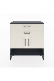 Arges Şifonyer 2 Raflı 2 Çekmeceli 2 Kapaklı 88x30x96 Antrasit-Aytaşı