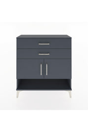 Arges Şifonyer 2 Raflı 2 Çekmeceli 2 Kapaklı 88x30x96 Antrasit-Antrasit