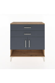 Arges Şifonyer 2 Raflı 2 Çekmeceli 2 Kapaklı 88x30x96 Çam-Antrasit