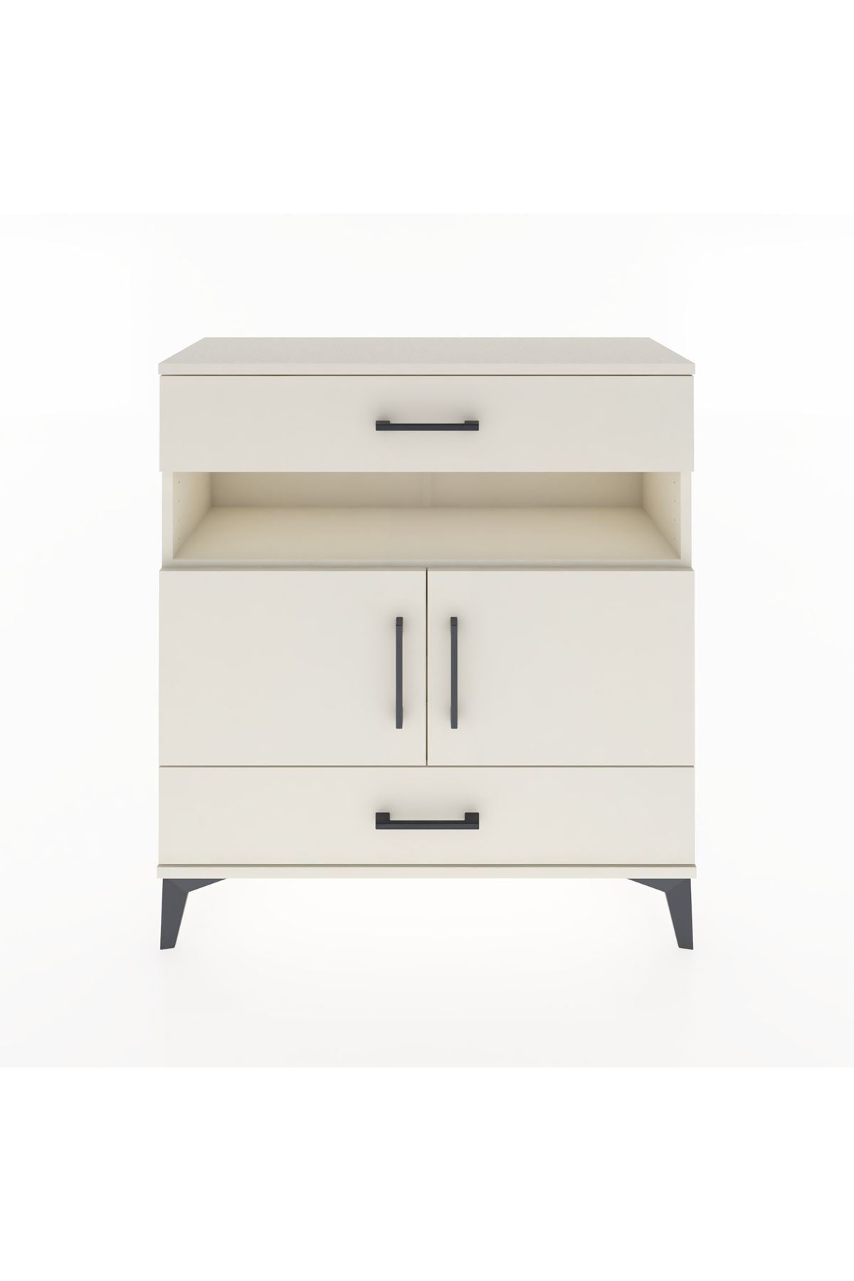 Arges Şifonyer 3 Raflı 2 Çekmeceli 2 Kapaklı 88x30x96 Aytaşı-Aytaşı