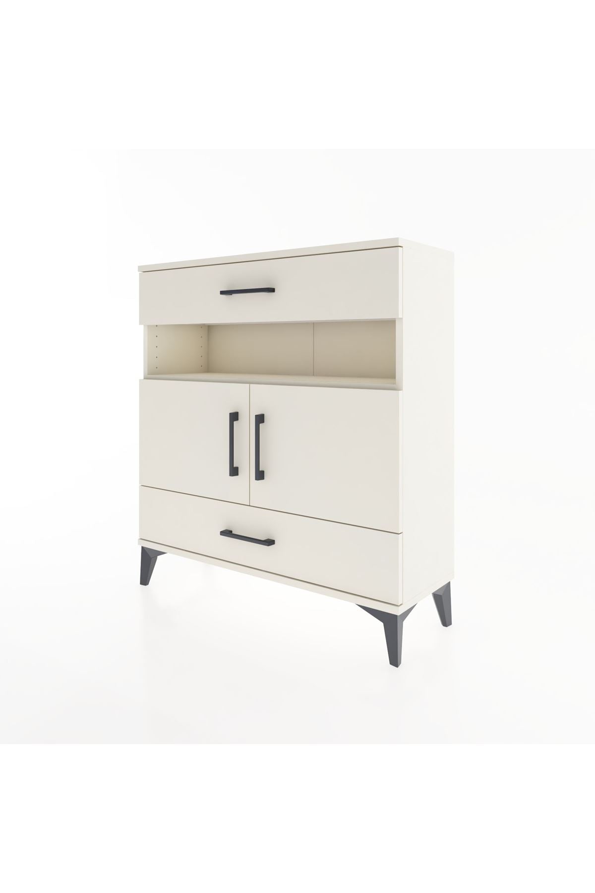 Arges Şifonyer 3 Raflı 2 Çekmeceli 2 Kapaklı 88x30x96 Aytaşı-Aytaşı