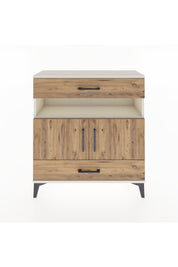 Arges Şifonyer 3 Raflı 2 Çekmeceli 2 Kapaklı 88x30x96 Aytaşı-Çam