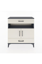 Arges Şifonyer 3 Raflı 2 Çekmeceli 2 Kapaklı 88x30x96 Antrasit-Aytaşı