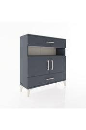 Arges Şifonyer 3 Raflı 2 Çekmeceli 2 Kapaklı 88x30x96 Antrasit-Antrasit