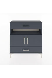 Arges Şifonyer 3 Raflı 2 Çekmeceli 2 Kapaklı 88x30x96 Antrasit-Antrasit