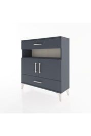 Arges Şifonyer 3 Raflı 2 Çekmeceli 2 Kapaklı 88x30x96 Antrasit-Antrasit