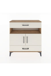 Arges Şifonyer 3 Raflı 2 Çekmeceli 2 Kapaklı 88x30x96 Çam-Aytaşı