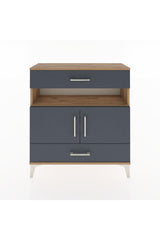 Arges Şifonyer 3 Raflı 2 Çekmeceli 2 Kapaklı 88x30x96