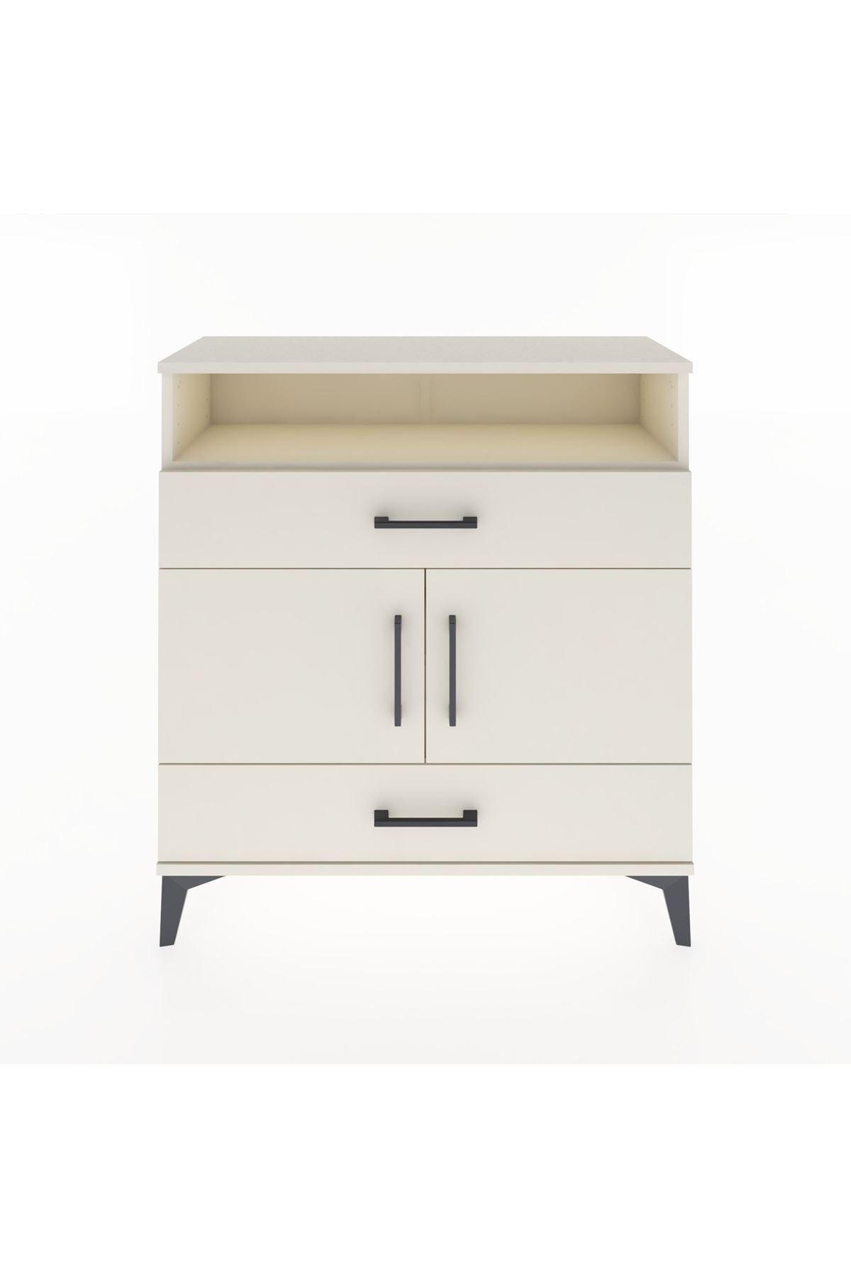 Arges Şifonyer 3 Raflı 2 Çekmeceli 2 Kapaklı 88x30x96 Aytaşı-Aytaşı