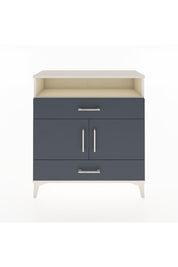 Arges Şifonyer 3 Raflı 2 Çekmeceli 2 Kapaklı 88x30x96 Aytaşı-Antrasit