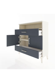 Arges Şifonyer 3 Raflı 2 Çekmeceli 2 Kapaklı 88x30x96 Aytaşı-Antrasit