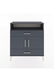 Arges Şifonyer 3 Raflı 2 Çekmeceli 2 Kapaklı 88x30x96 Antrasit-Antrasit