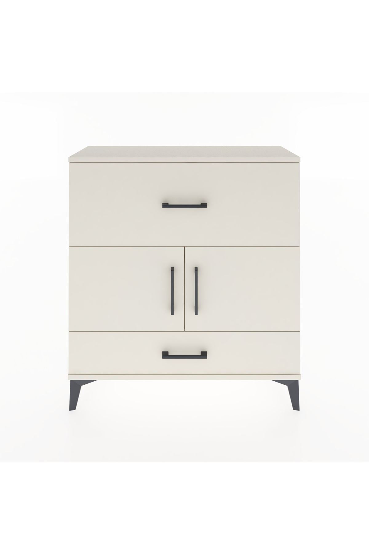 Arges Şifonyer 2 Raflı 2 Çekmeceli 2 Kapaklı 88x30x96 Aytaşı-Aytaşı