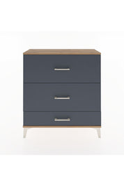 Arges Şifonyer 3 Çekmeceli 88x30x96 Çam-Antrasit