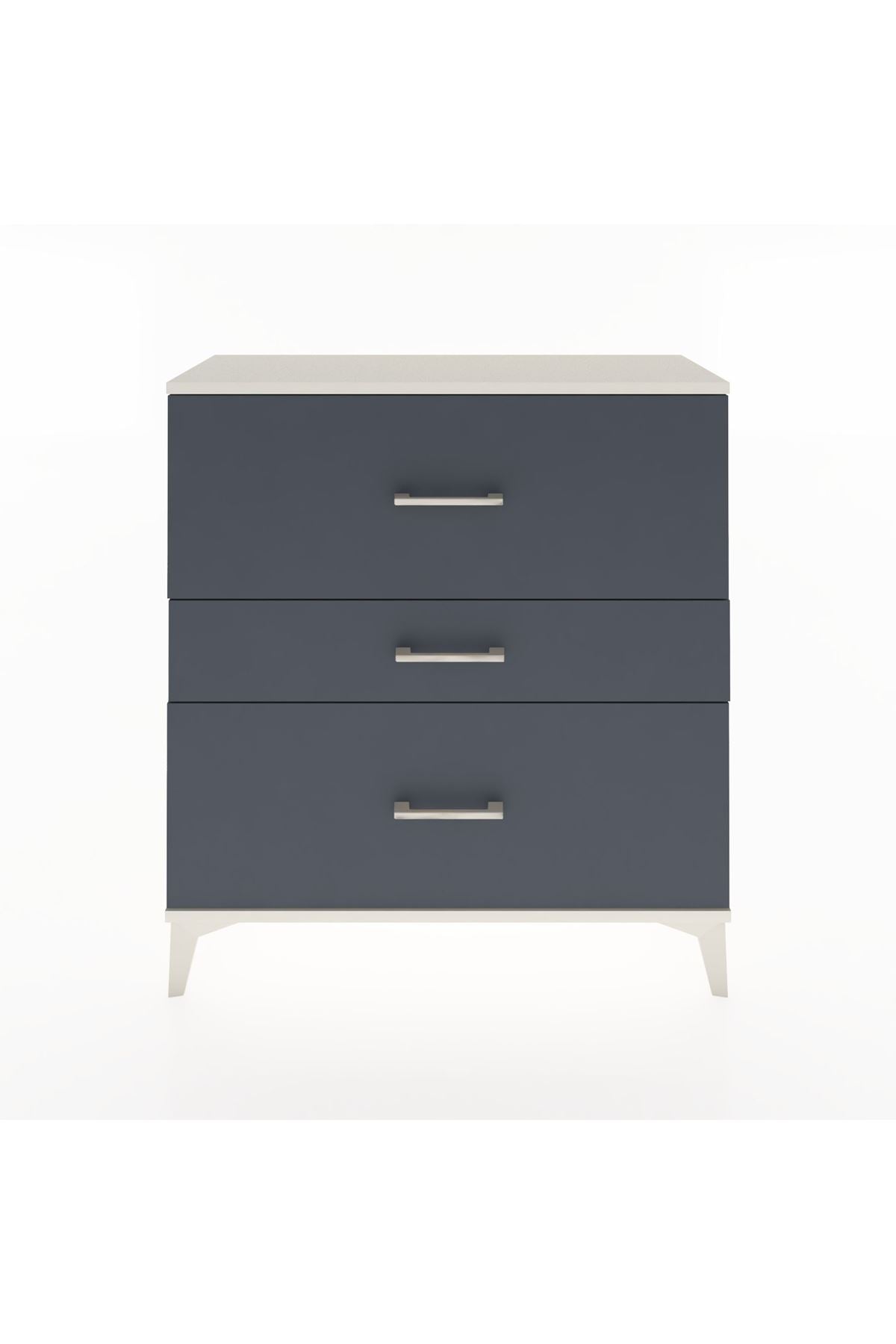 Arges Şifonyer 3 Çekmeceli 88x30x96 Aytaşı-Antrasit