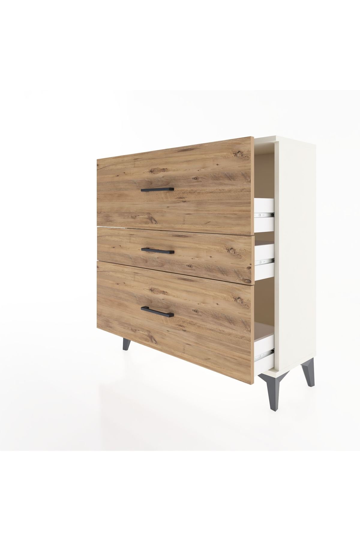 Arges Şifonyer 3 Çekmeceli 88x30x96 Aytaşı-Çam