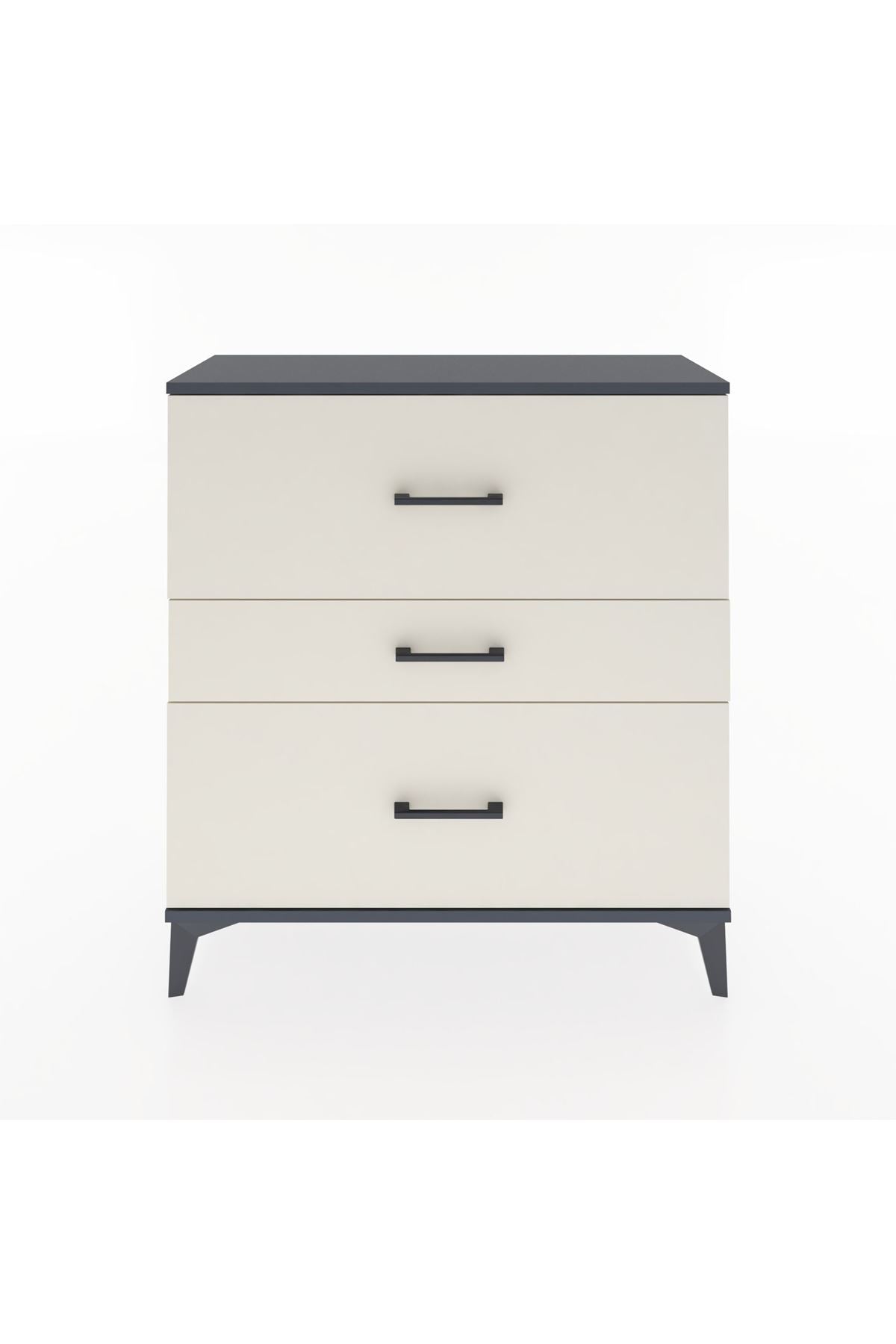 Arges Şifonyer 3 Çekmeceli 88x30x96 Antrasit-Aytaşı