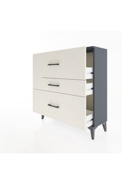 Arges Şifonyer 3 Çekmeceli 88x30x96 Antrasit-Aytaşı