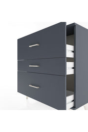 Arges Şifonyer 3 Çekmeceli 88x30x96 Antrasit-Antrasit