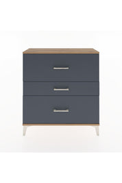 Arges Şifonyer 3 Çekmeceli 88x30x96 Çam-Antrasit