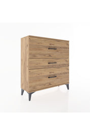 Arges Şifonyer 3 Çekmeceli 88x30x96 Çam-Çam